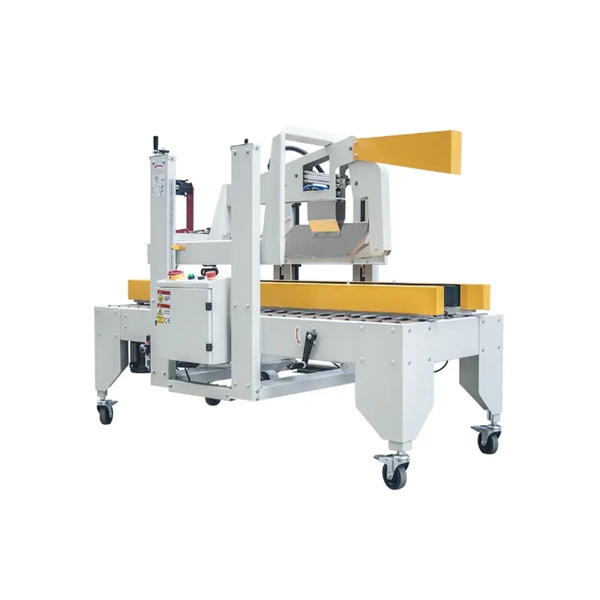 China Automatic double column flaps folding carton tape closing case ...